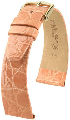 Светлооранжева кожена каишка Hirsch Prestige L 02208022-1 (крокодилска кожа) Hirsch Selection