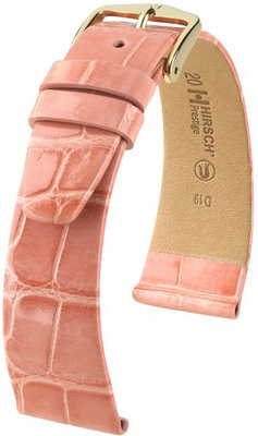 Светлооранжева кожена каишка Hirsch Prestige M 02207123-1 (алигаторска кожа) Hirsch Selection