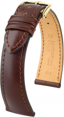 Тъмнокафява кожена каишка Hirsch Siena M 04202110-1 (Teletina)