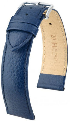 Тъмносиня кожена каишка Hirsch Kansas M 01502180-2 (Teletina)