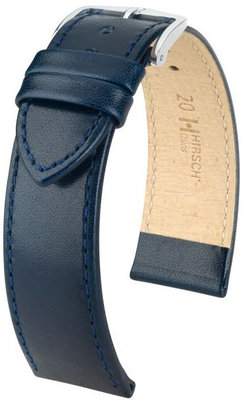 Тъмносиня кожена каишка Hirsch Osiris M 03475180-2 (Teletina)