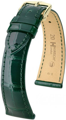 Зелена кожена каишка Hirsch London L 04207041-1 (алигаторска кожа) Hirsch Selection