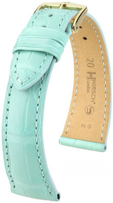 Зелена кожена каишка Hirsch London L 04207081-1 (алигаторска кожа) Hirsch Selection