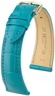 Зелена кожена каишка Hirsch London L 04207083-1 (алигаторска кожа) Hirsch Selection