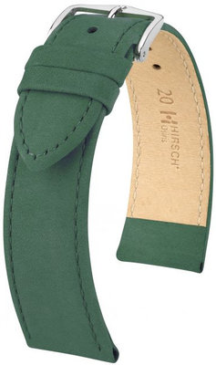 Зелена кожена каишка Hirsch Osiris L 03433040-2 (Teletina)