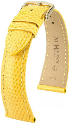 Жълта кожена каишка Hirsch London L 04266072-1 (гущерска кожа) Hirsch Selection