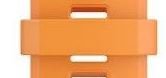 Силиконова халка Garmin (за QuickFit 26), orange, 4ks