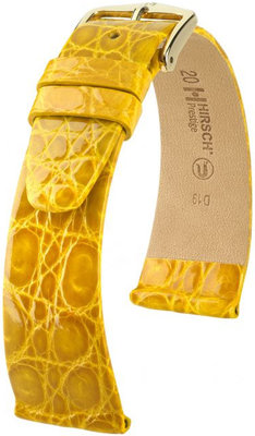 Жълта кожена каишка Hirsch Prestige M 02308172-1 (крокодилска кожа) Hirsch Selection