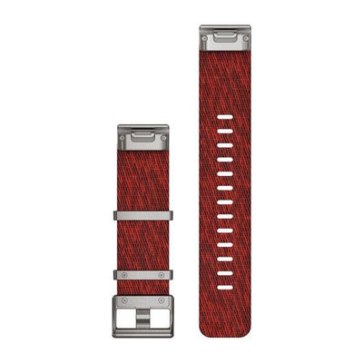 Найлонова каишка Garmin 22mm (за Garmin Fenix 8/7/6 (47mm), Epix 2 и др.), червен V2, QuickFit, 010-12738-22