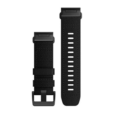 Найлонова каишка Garmin 26mm (за Garmin Fenix 8/7X/6X (51mm), Tactix и др.), черен, QuickFit, 010-13010-00
