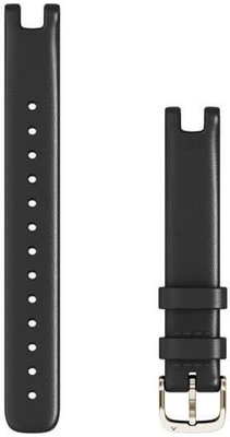 Каишка Garmin Lily, кожена, черна, със сребърна катарама