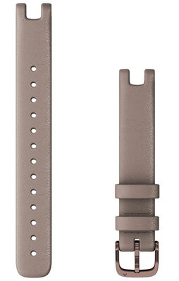 Garmin Lily каишка, кожа, кафява, бронзова катарама