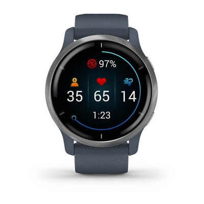Garmin Venu 2 Silver / Granite Blue Band