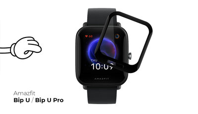 Протективно 3D стъкло Mosh Tempered Glass Protector 0.5mm за Amazfit Bip U / Bip U Pro
