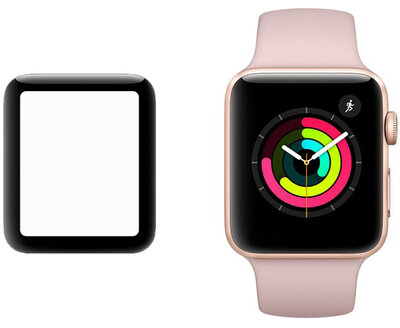 Протективно 3D стъкло Mosh Tempered Glass Protector 0.5mm за Apple Watch Series 3 42mm