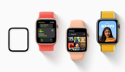 Протективно 3D стъкло Mosh Tempered Glass Protector 0.5mm за Apple Watch Series 4/5/6/SE 40mm