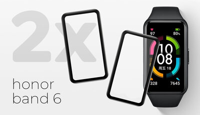Протективно 3D стъкло Mosh Tempered Glass Protector 0.5mm за Honor Band 6 (2 бр)