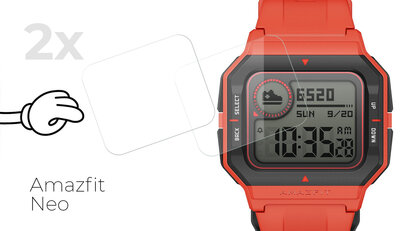 Протективно стъкло Mosh Tempered Glass Protector 0.3mm за Amazfit Neo (2 бр)