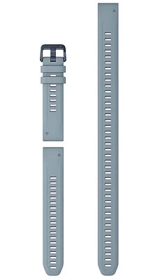 Силиконова каишка Garmin 20mm (pro Garmin Fenix 8/7S/6S (43mm), aj.), синьо, QuickFit + разширена част
