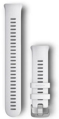 Каишка Garmin Swim 2, силиконова, бяла, сребърна катарама