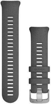 Каишка Garmin Swim 2, силиконова, шистова, сребърна катарама