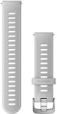 Силиконова каишка Garmin 20mm (за Venu, Venu Sq, Venu 2 Plus и др.), бял, Quick Release, 010-11251-9Q