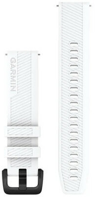 Силиконова каишка Garmin 20mm (за Venu, Venu Sq, Venu 2+ и др.), бял, Quick Release, 010-13076-02