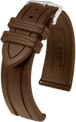 Тъмнокафява каишка Hirsch Hevea L 40458815-2 (естествен каучук)