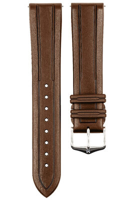 Каучукова каишка Hirsch Hevea L 40458815-2, кафяв, натурален каучук, дължина L, Quick Release