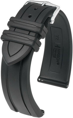 Черна каишка Hirsch Hevea L 40458850-2 (естествен каучук)
