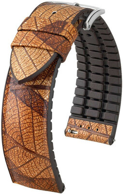Кафява каишка Hirsch Leaf L 0921046010-2 (естествен каучук)