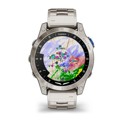 Garmin D2 Mach 1, Vented Titanium Bracelet (+ резервна каишка)