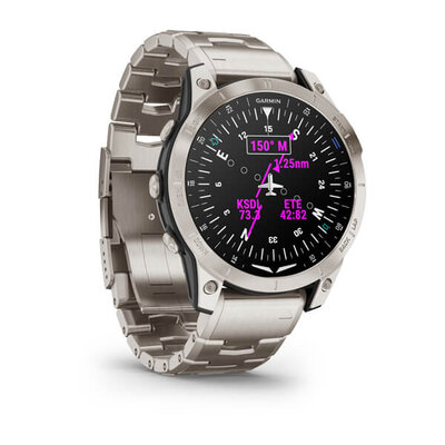 Garmin D2 Mach 1, Vented Titanium Bracelet (+ резервна каишка)
