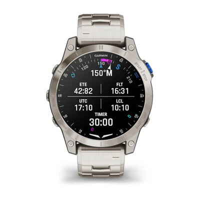 Garmin D2 Mach 1, Vented Titanium Bracelet (+ резервна каишка)