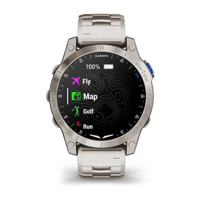 Garmin D2 Mach 1, Vented Titanium Bracelet (+ резервна каишка)