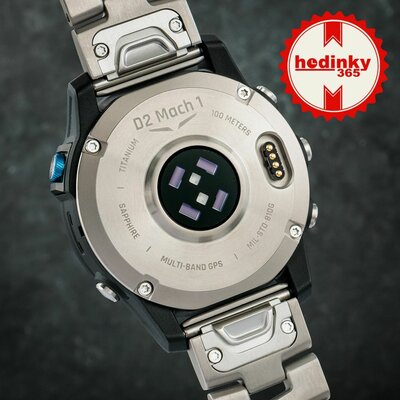 Garmin D2 Mach 1, Vented Titanium Bracelet (+ резервна каишка)