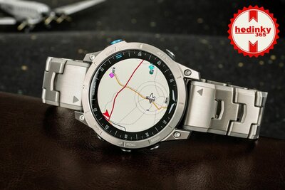 Garmin D2 Mach 1, Vented Titanium Bracelet (+ резервна каишка)