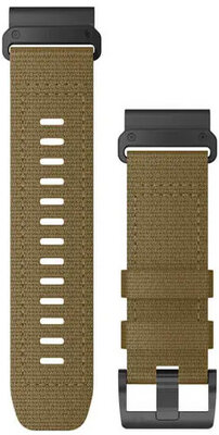 Найлонова каишка Garmin 26mm (за Garmin Fenix 8/7X/6X (51mm), Tactix и др.), кафява, QuickFit, 010-13010-11