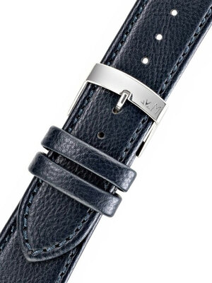 Кожена каишка Morellato Lauro 5336D05.061 M, синьо, рециклиран материал