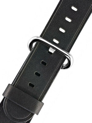 Черна кожена каишка Morellato M 4739B50.019