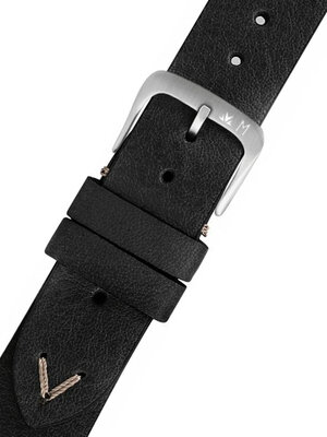 Черна кожена каишка Morellato Pollock M 5535D41.019