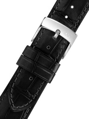 Черна кожена каишка Morellato Tiepolo M 5534D40.019