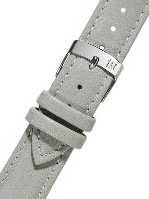 Кожена каишка Morellato Trend 5050C47.093 S, сив, рециклиран материал, Quick Release