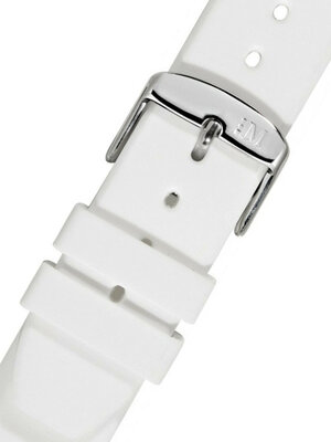 Бяла каишка Morellato Lugano Rubber M 5183556.017 (пластмаса/гума)