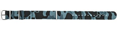силиконова каишка Morellato Isarco 5276187.864 M, синя, камуфлажна, NATO