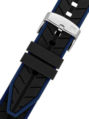 Черна и синя силиконова каишка Morellato Sesia M 4985187.862