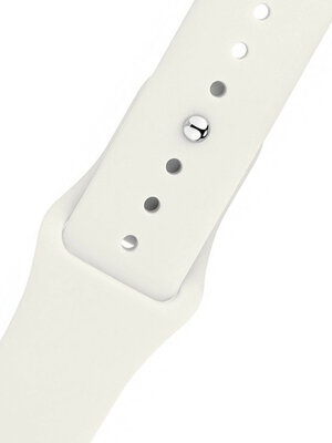 Бяла силиконова каишка Morellato System M 5653187.017
