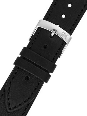 Черна кожена каишка Morellato Agila M 3425695.019