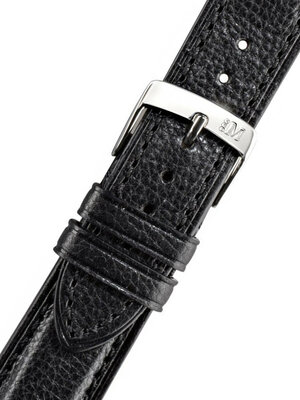 Черна кожена каишка Morellato Canova M 4684B73.019