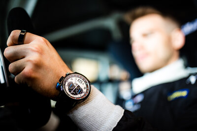 Edox Chronorally Chronograph 38001-tinnbu-bn BMW Limited Edition 2000pcs (+ резервна каишка)